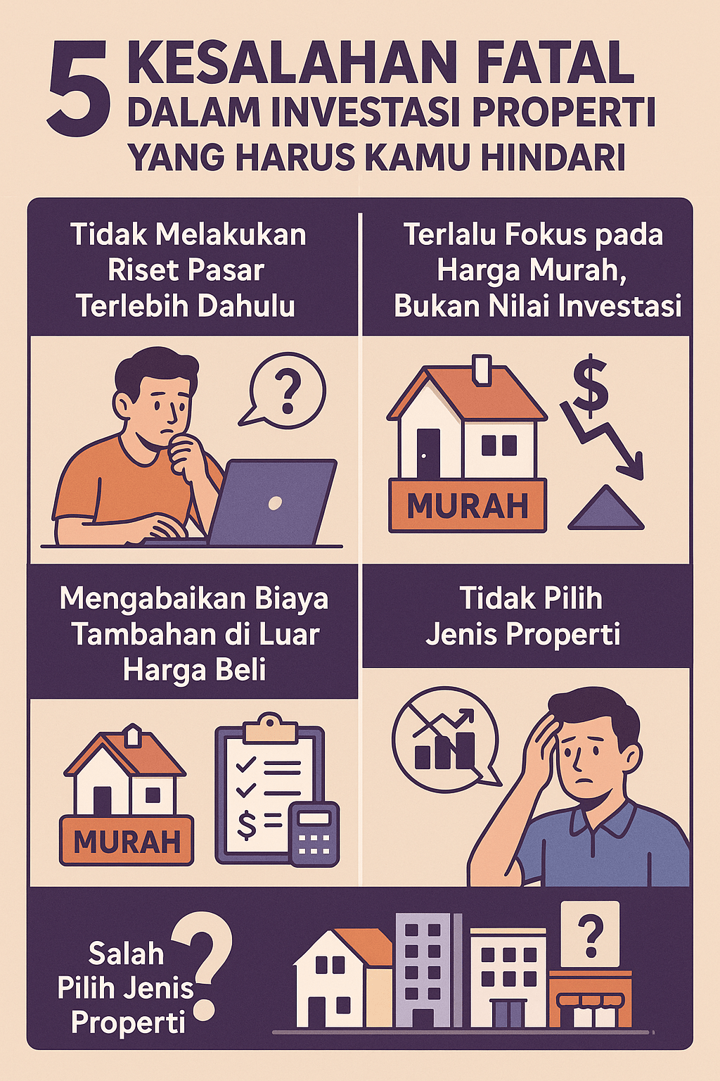 5 Kesalahan Fatal dalam Investasi Properti yang Harus Kamu Hindari