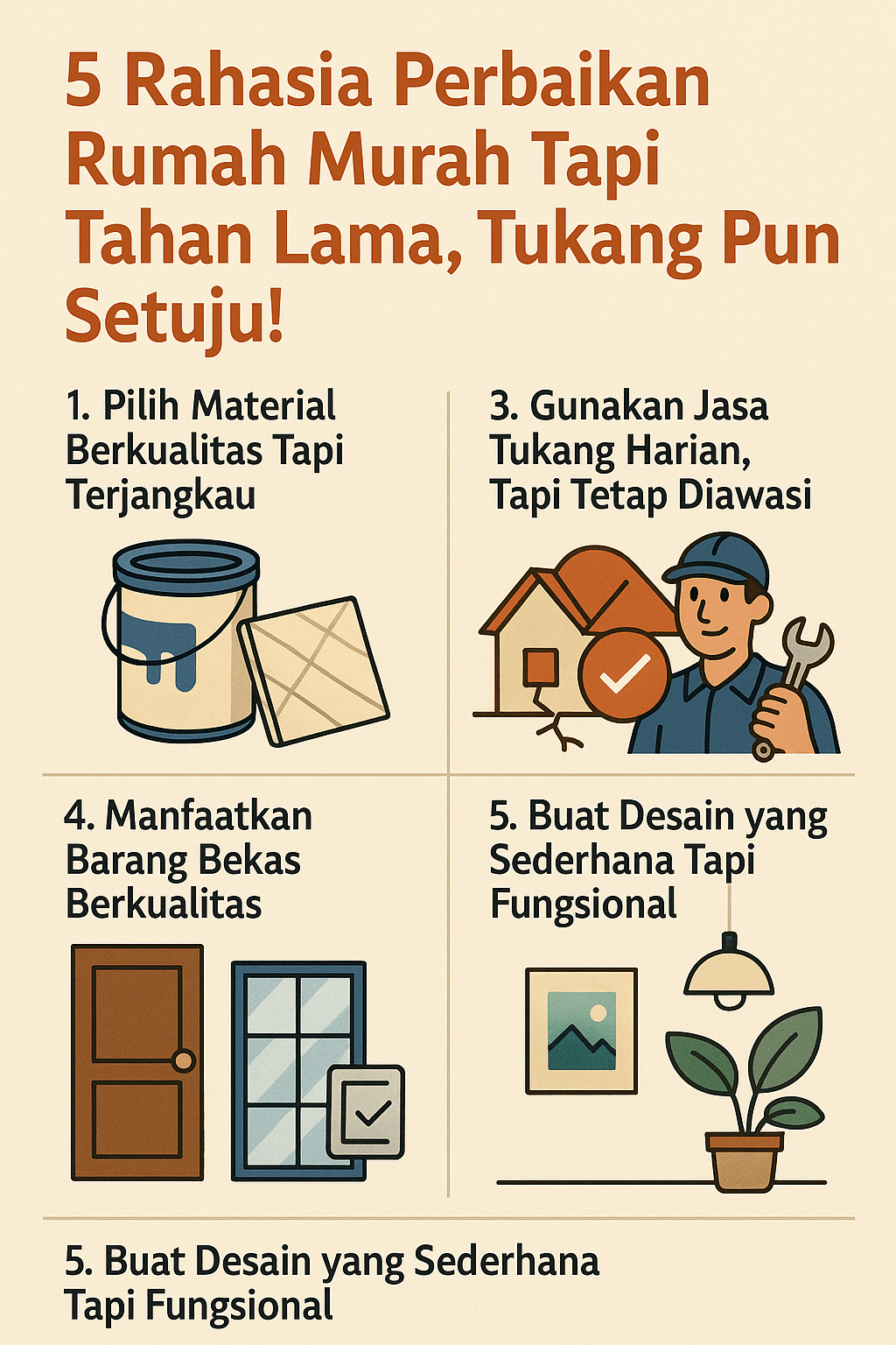 5 Rahasia Perbaikan Rumah Murah Tapi Tahan Lama, Tukang Pun Setuju!
